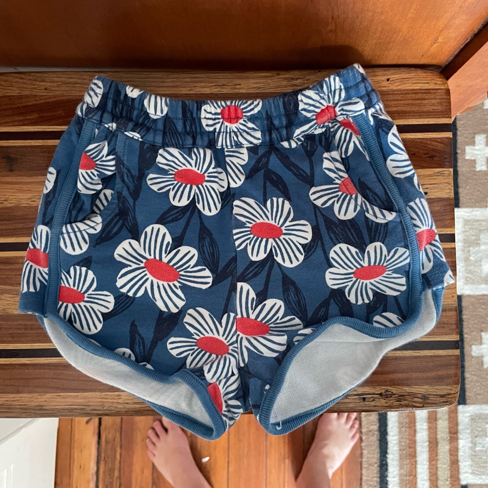 Hanna Andersson BUNDLE Floral Dolphin Shorts & Flowy Ankle Pants